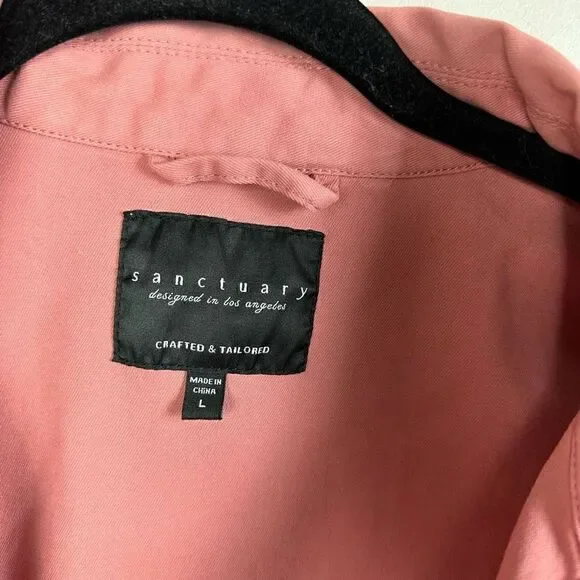 Sanctuary dusty mauve pink Shacket field anorak utility jacket - Picture 3 of 9